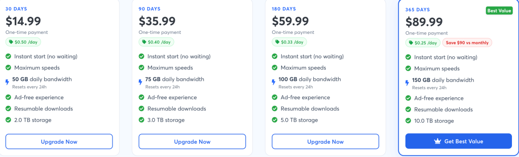 uploady premium plans